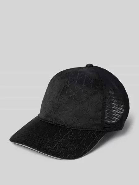 Calvin Klein Czapka Mężczyźni Sztuczne włókno wzorzysty ONE SIZE czarny