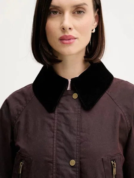 Куртка Hoss Intropia демісезонна oversize бордовий