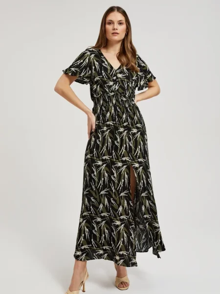 Rochie midi Moodo până la genunchi de costum negru