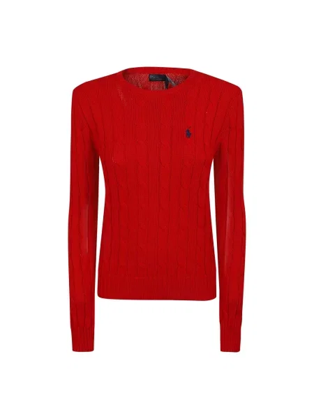 Sweter Polo Ralph Lauren z długim rękawem czerwony