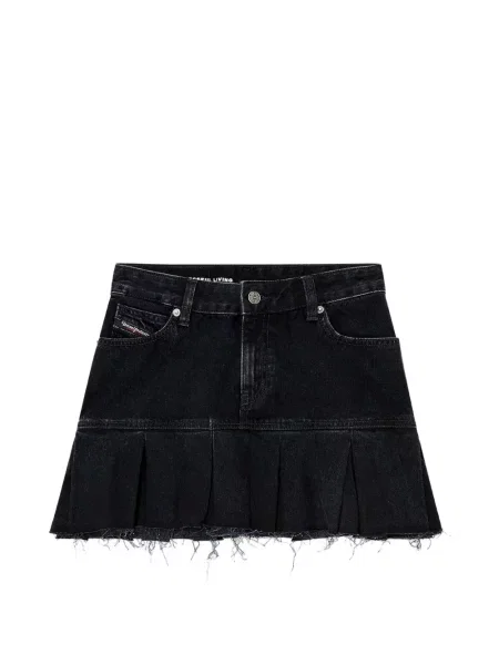Fustă din denim Diesel negru