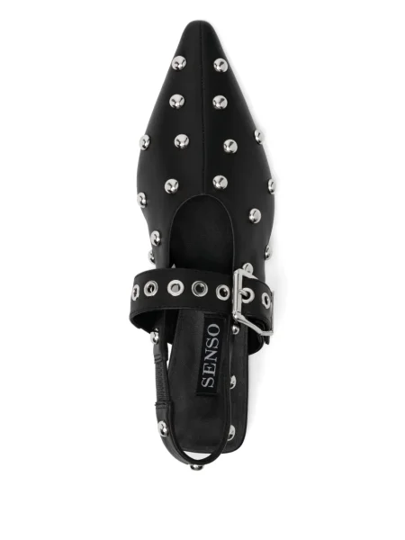 Papuci tip mules Senso negru