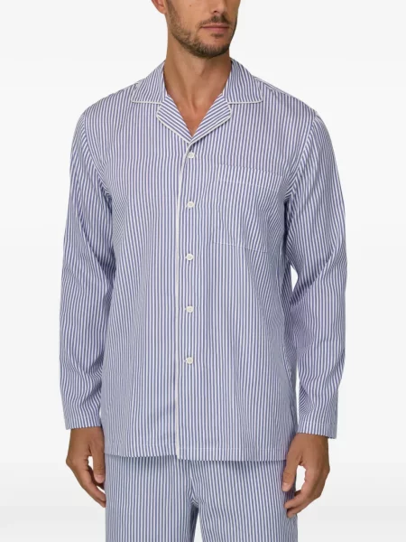 Pijamale Boggi Milano din poplin albastru