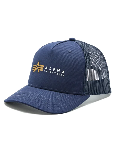 Férfi Alpha Industries Label Trucker baseball sapka rep.blue. Méret: OS kék