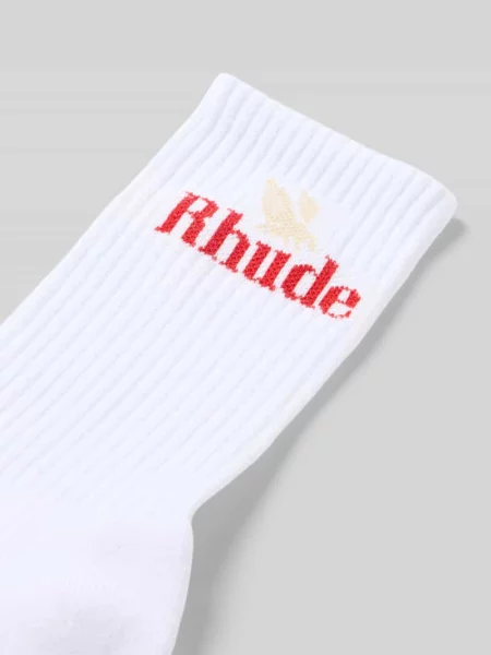 Skarpety z mieszanki bawełny Rhude białe
