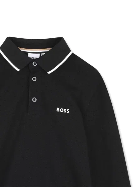 Koszulka polo dziecięca Bosswear czarna