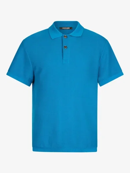 Tricou polo Roberto Cavalli albastru