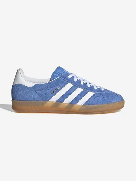 Замшеві кросівки adidas Originals Gazelle Indoor сині