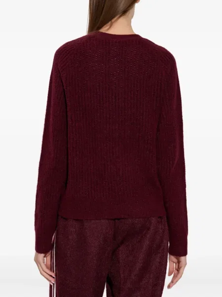 Флийс елек Adidas на райета с връзки червено