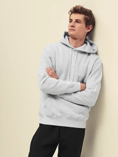 Pulover Fruit Of The Loom s kapuco siva