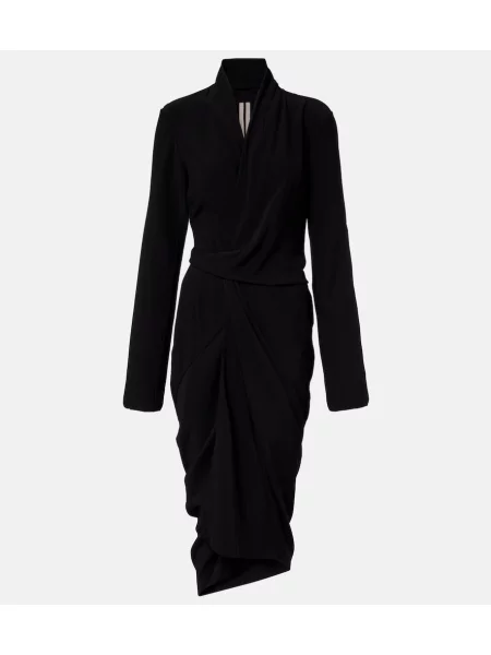 Rochie Rick Owens drapată plic negru