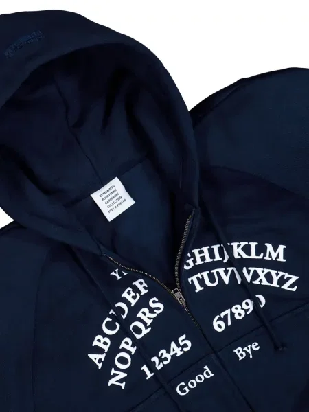 Hanorac cu glugă Vetements cu imagine albastru