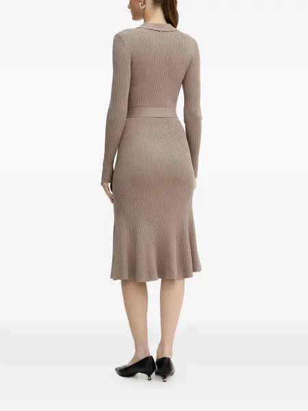 Kostiumas briaunotas midi suknelė Marciano By Guess iki kelių