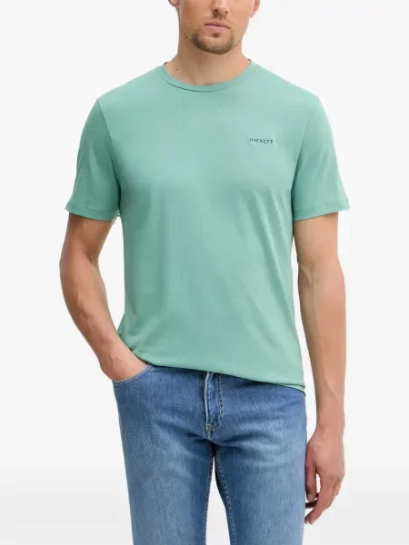 Tricou Hackett London cu broderie verde