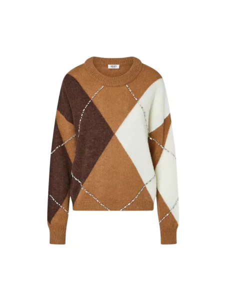 Sweter Liu Jo wełniany brązowy