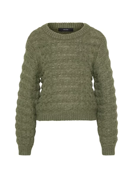 Vero Moda Petite Svetr VMLAURYN olivová