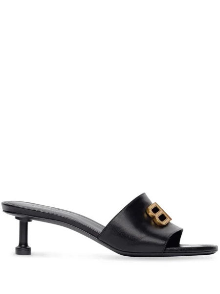 Papuci tip mules Balenciaga negru