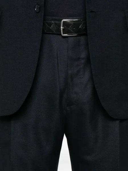 Costum Brioni în carouri albastru