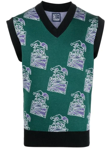 Vestă Paccbet tricotate verde