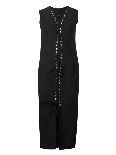 Pinko rochie cu amestec de lână negru