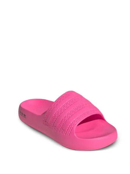 Papuci Adidas cu dungi cu șireturi din dantelă maro