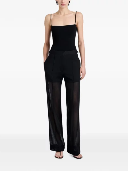 Vunene hlače Proenza Schouler crna