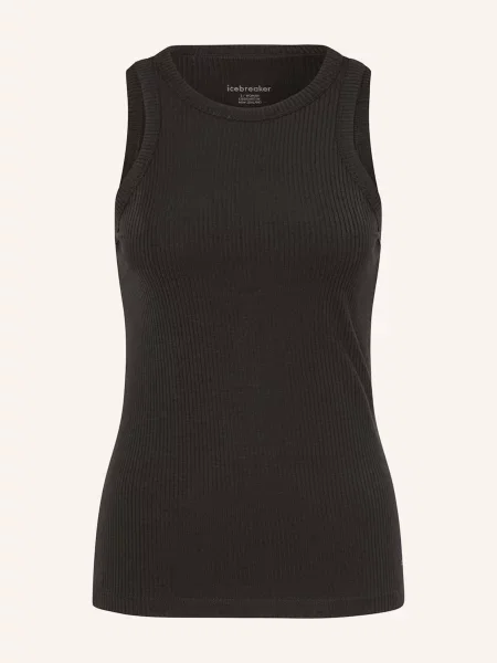 Top Icebreaker z wełny merino czarny