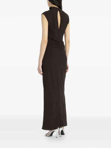 Rochie maxi Rotate Birger Christensen de costum maro