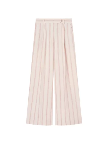 Pantaloni Fedeli cu dungi alb