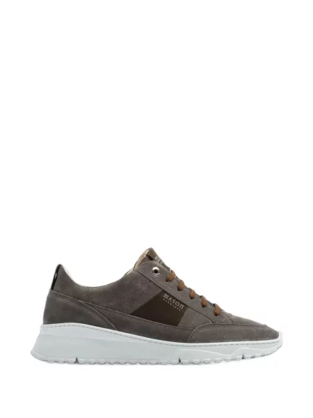 Sneakerși Mason Garments cu șireturi din dantelă gri