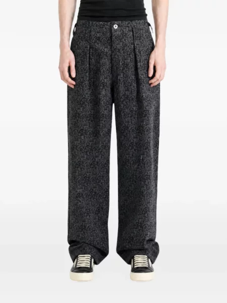 Pantaloni Kozaburo cu imagine gri