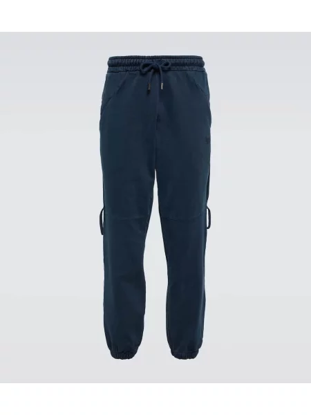 Pantaloni de trening Jacquemus din jerseu albastru