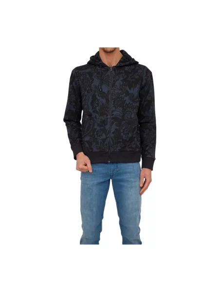 Bluza z kapturem Etro niebieska