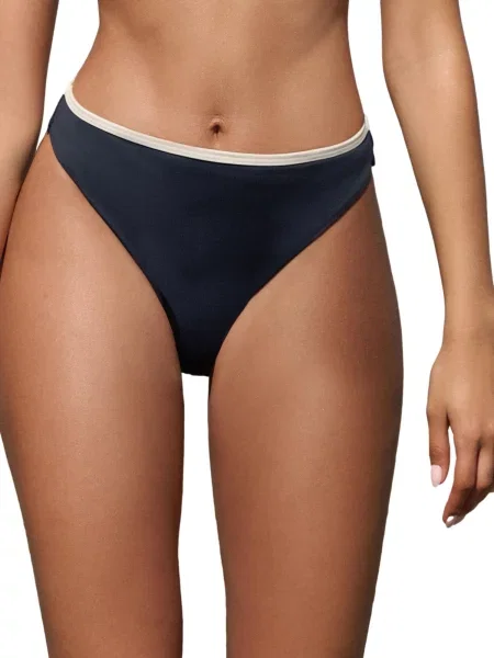 Mint Velvet Bikinové nohavičky námornícka modrá biela