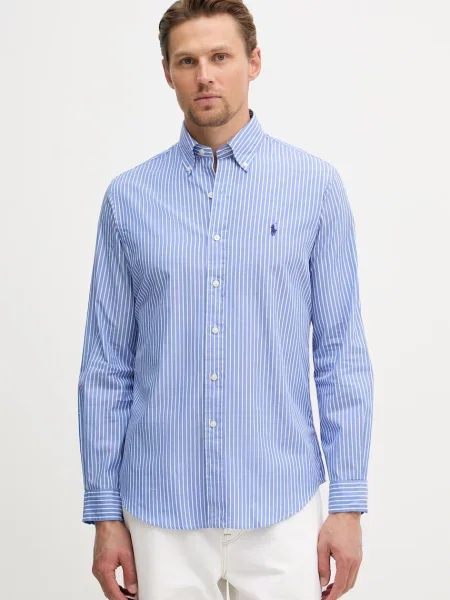 Polo Ralph Lauren muška košulja od pamuka plava