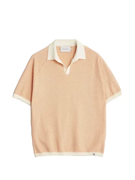 Tricou polo Peregrine tricotate portocaliu
