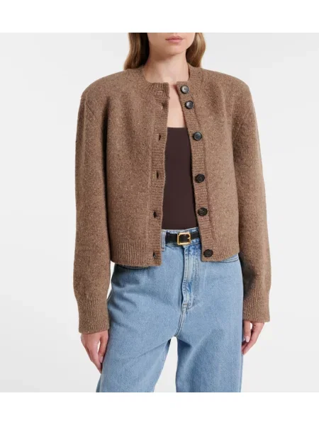 Cardigan Róhe de lână maro