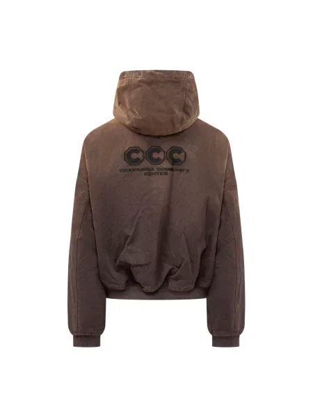 Bluza z kapturem Willy Chavarria z kapturem brązowa