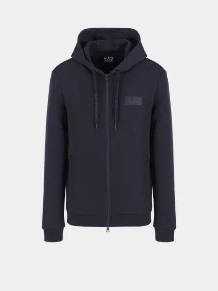 Кофта темно-синій бавовна/поліестер синій