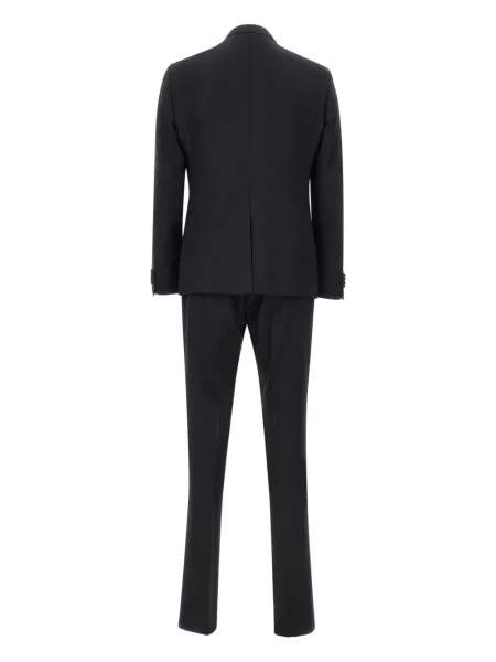 Costum Corneliani din satin de costum negru