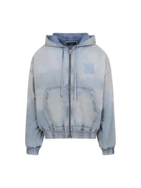 Wielobarwność kurtka Amiri z wzorem paisley niebieska