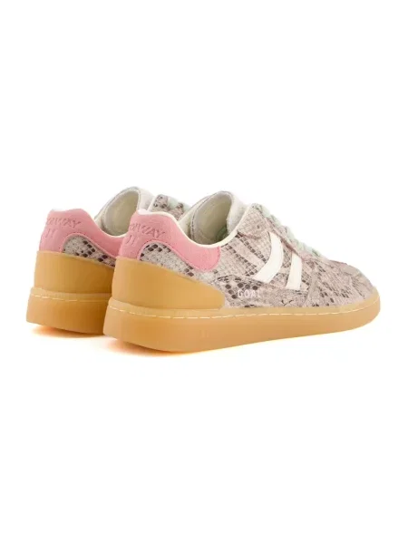 Sneakersy Coolway skórzane w wężowy wzór