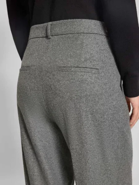 Spodnie materiałowe o kroju loose fit z dodatkiem wełny model „EMILIE” Cambio