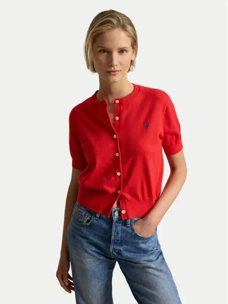 POLO RALPH LAUREN Cardigan | pima roșu