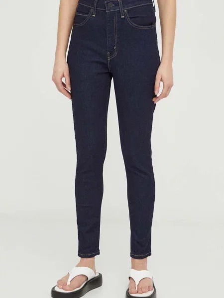 Levi's jeansy RETRO HIGH SKINNY granatowy