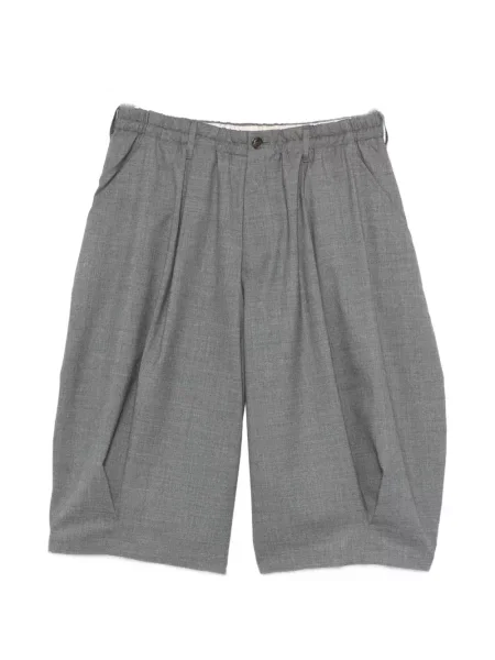 Плисирани шорти Khoki сиво