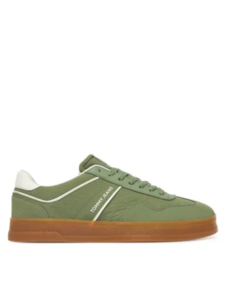 Tommy Jeans Sneakers The Greenwich Mix Media Verde alb