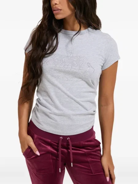 Tricou Juicy Couture cu tepi gri