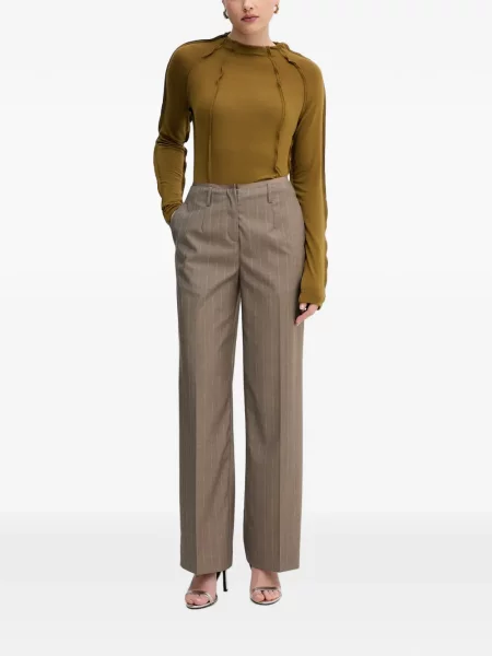 Pantaloni Sisley maro