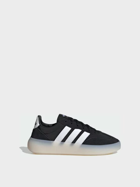 Кожаные повседневные кроссовки Adidas черные
